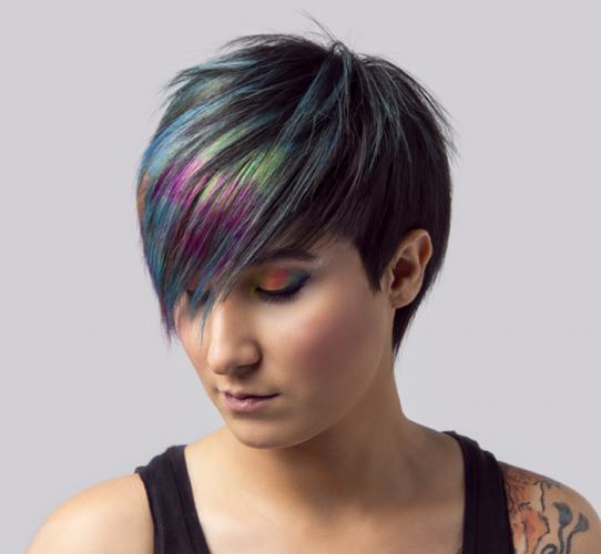 Mosaic hair color technique