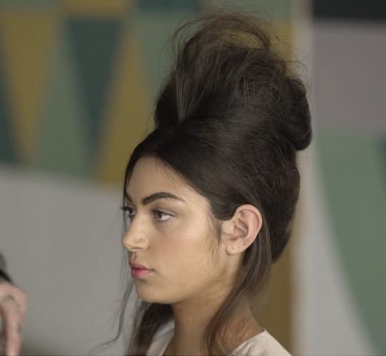 Learn how to style the modern beehive hairstyle with Adam Reed