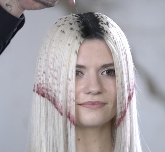 Avant-garde color designs for hair extensions