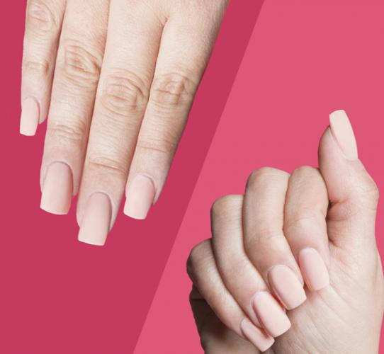 Nail extensions with tips and polygel