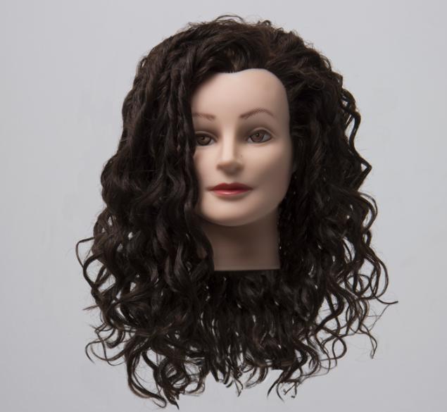 Spiral perm for long hair with foam rings