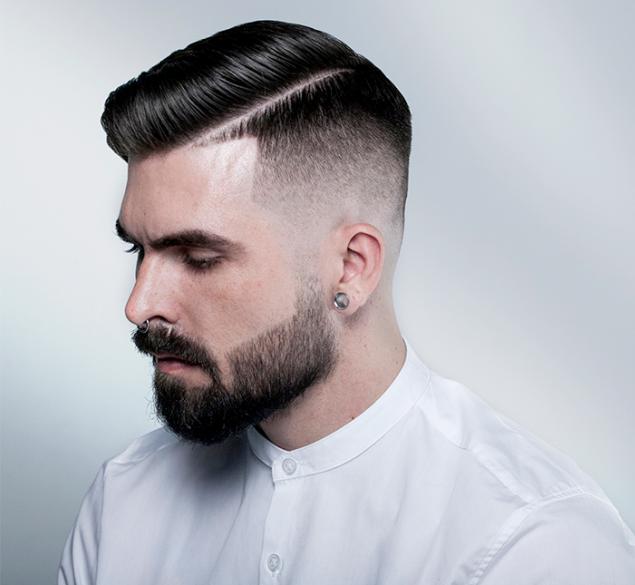 Comb over fade for men