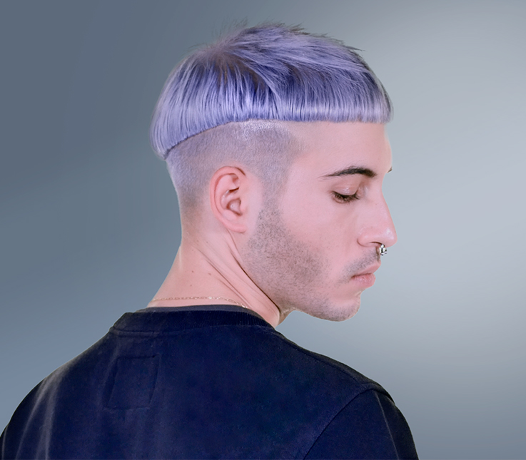 Corte masculino geométrico